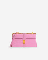 PE*RO - Croc-Effect Crossbody Bag - Pink-ON SALE