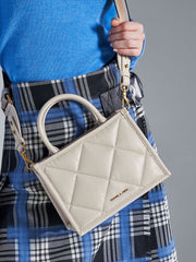 Charles & Ke*th - Celia Quilted Tote Bag - IVORY-ON SALE