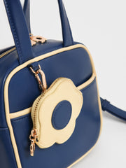 Charles & Ke*th - Minka Two-Tone Boxy Bag - Green-ON SALE