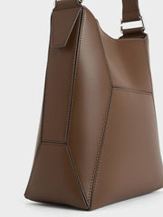 Charles & Ke*th - Nasrin Geometric Tote Bag - Dark Brown