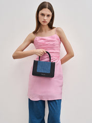 Charles & Ke*th - Mini Daylla Denim Tote Bag - Denim Blue-On SALE