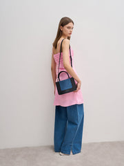 Charles & Ke*th - Mini Daylla Denim Tote Bag - Denim Blue-On SALE