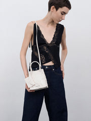 Charles & Ke*th - Matina Linen Elongated Tote Bag - Cream-ON SALE