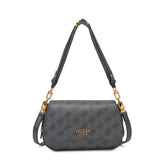 Gues* - Guess Noelle Shoulder Bag - Gray LOGO