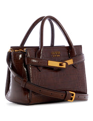 Gues* - Enisa Satchel Bag - Dark Maroon