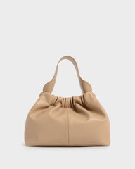 Charles & Ke*th - Ally Ruched Slouchy Bag - Khaki