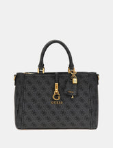 Gues* - G James 4G peony logo handbag - Black Logo