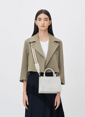 Charles & Ke*th - Celia Quilted Double Handle Tote Bag - White-ON SALE