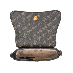 Gues* - Guess Noelle Shoulder Bag - Gray LOGO