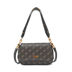 Gues* - Guess Noelle Shoulder Bag - Gray LOGO