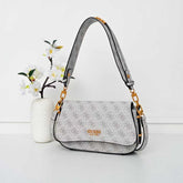 Gues* - Guess Noelle Shoulder Bag - WHITE LOGO