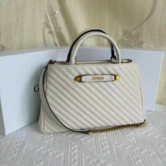 Gues* - Sela Small Girlfriend Satchel - Cream