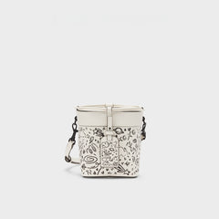 Charles & Ke*th -Cordele Printed Bucket Bag In Cream -On SALE