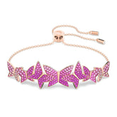 Swar*vski -Idyllia Lilia bracelet Butterfly, Pink, Rose gold-tone plated-5636431