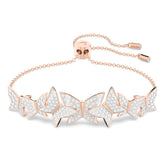 Swar*vski -Idyllia Lilia bracelet Butterfly, White, Rose gold-tone plated-5636430