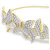 Swar*vski -Idyllia Lilia bracelet Butterfly, White, Gold-tone plated-5736072