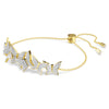 Swar*vski -Idyllia Lilia bracelet Butterfly, White, Gold-tone plated-5736072