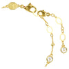 Swar*vski -Imber bracelet Round cut, Scattered design, White, Gold-tone plated-5680094