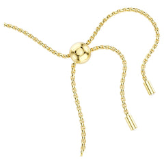 Swar*vski -Matrix bracelet Round cut, White, Gold-tone plated-5730709