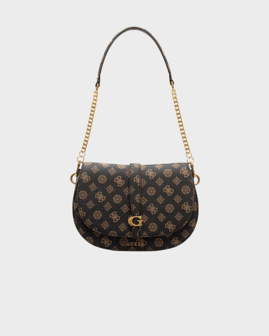 Gues* - Kuba Mini Crossbody Flap XS Logo- TAN LOGO