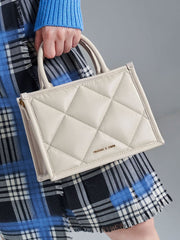 Charles & Ke*th - Celia Quilted Tote Bag - IVORY-ON SALE