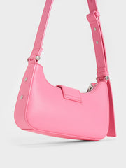 Charles & Ke*th -  Metallic Accent Belted Bag - Pink -On Sale