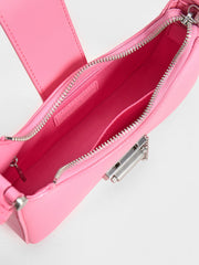 Charles & Ke*th -  Metallic Accent Belted Bag - Pink -On Sale