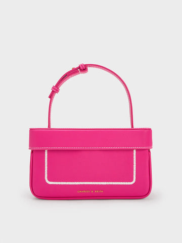 Charles & Ke*th -Faux-Leather Box Bag-Pink-On Sale