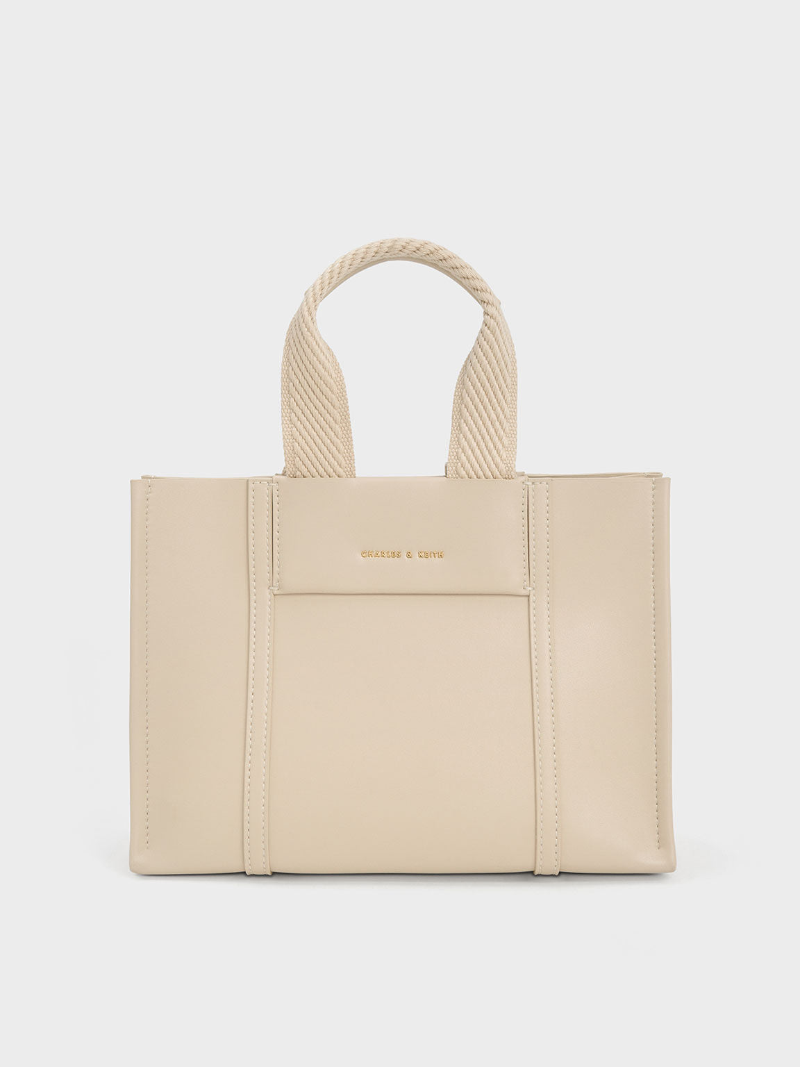 Charles & Ke*th - Mini Shalia Tote Bag -Beige-ON SALE