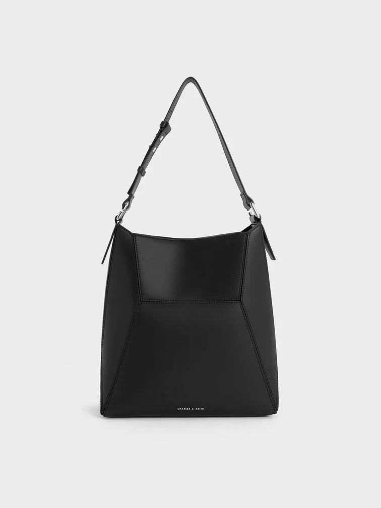 Charles & Ke*th -  Nasrin Geometric Tote Bag - BLACK