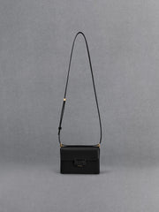 Charles & Ke*th - Leather Boxy Bag - Black - On Sale