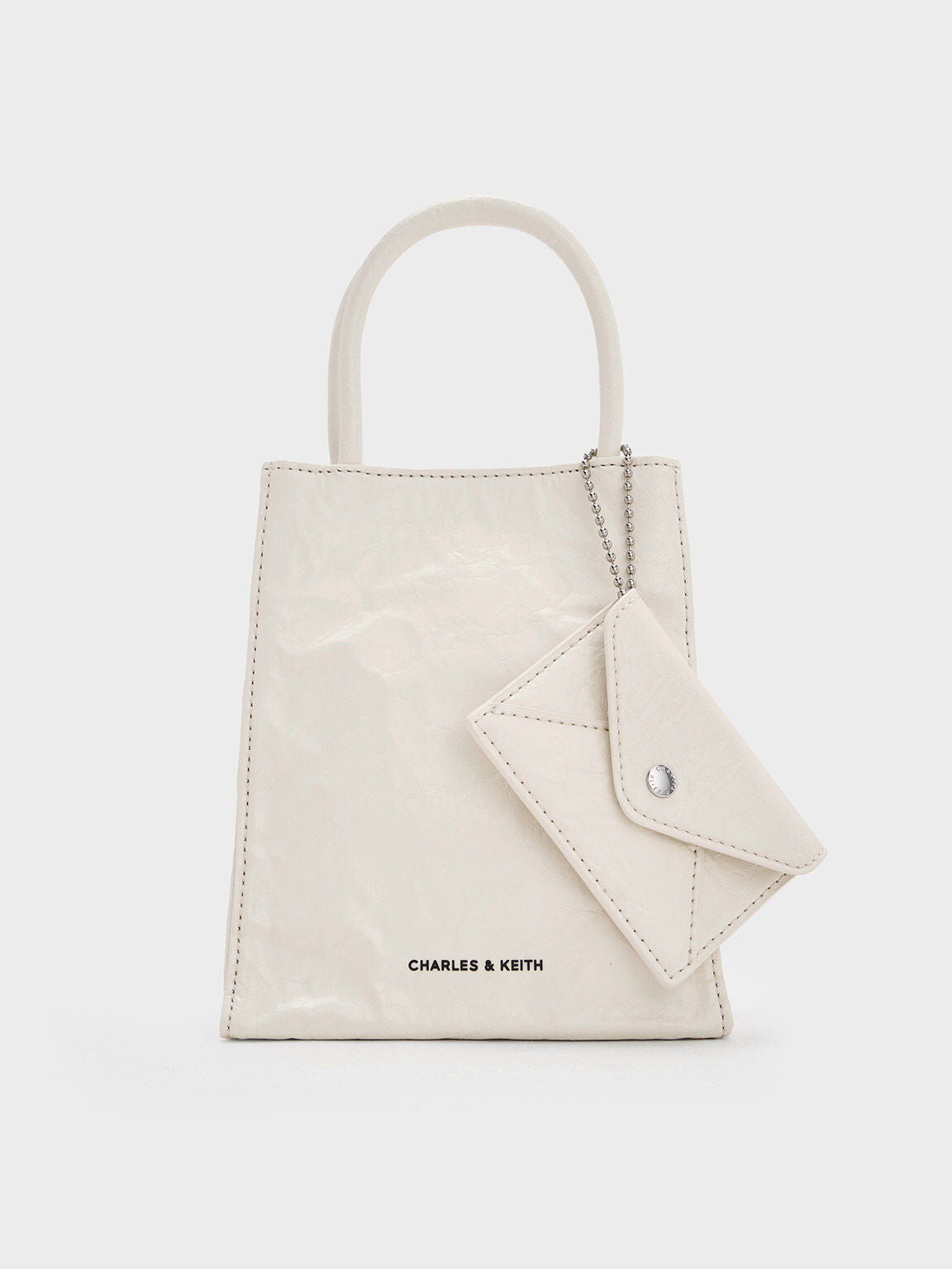 Charles & Ke*th - Matina Linen Elongated Tote Bag - Cream-ON SALE
