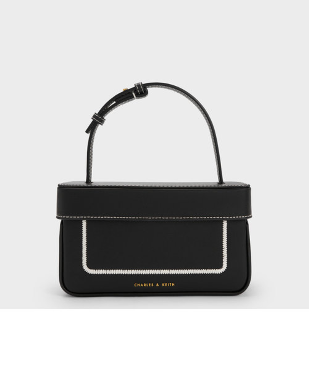 Charles & Ke*th -Faux-Leather Box Bag-Black-On Sale