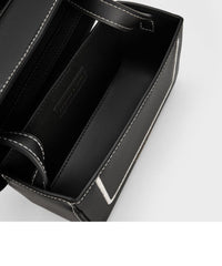 Charles & Ke*th -Faux-Leather Box Bag-Black-On Sale