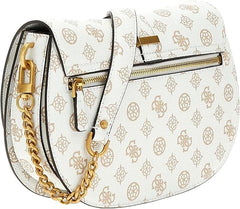 Gues* - Kuba Mini Crossbody Flap XS Logo-WHITE LOGO