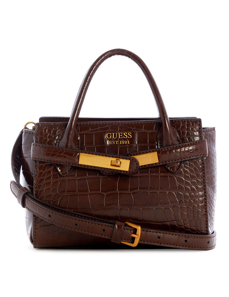 Gues* - Enisa Satchel Bag - Dark Maroon