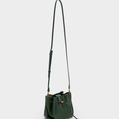 Charles & Ke*th -Boaz Drawstring Top Handle Bag  -Green-ON SALE