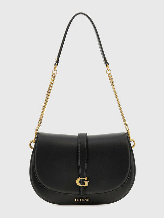 Gues* - Kuba Mini Crossbody Flap XS Logo-BLACK