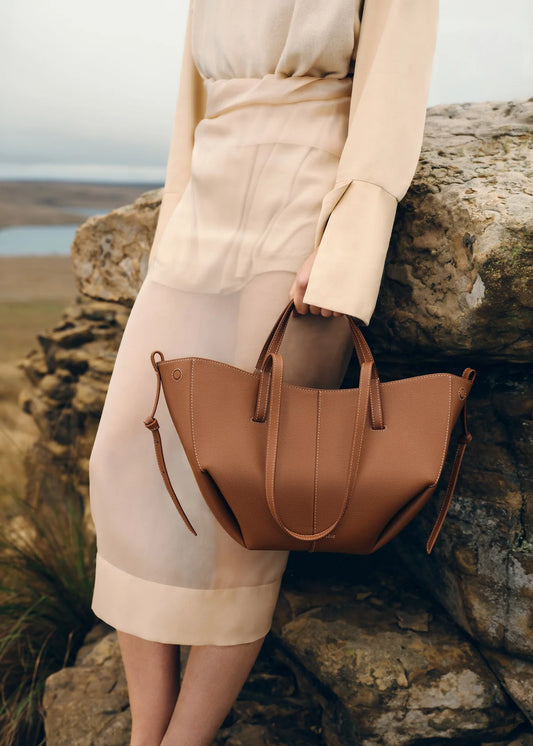 Polene -Cyme Mini Edition Textured Camel