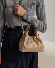 Charles & Ke*th - Ally Ruched Slouchy Bag - Khaki