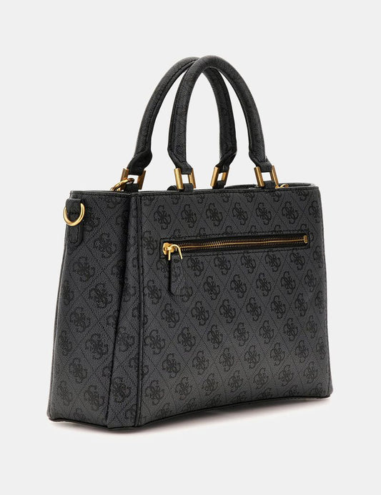 Gues* - G James 4G peony logo handbag - Black Logo