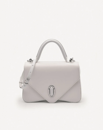 PEDR* - Zenith Leather Handbag - White