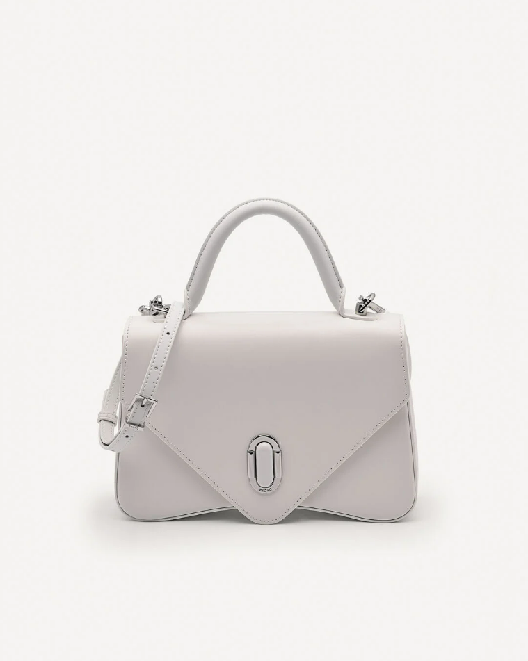 PEDR* - Zenith Leather Handbag - White