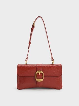 Charles & Ke*th -  Eilith Buckled Bag - BRICK -ON SALE