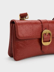 Charles & Ke*th -  Eilith Buckled Bag - BRICK -ON SALE
