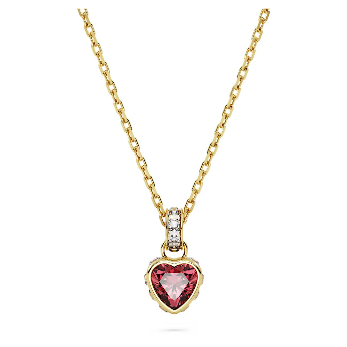 Swar*vski -Chroma pendant Heart, Pink, Gold-tone plated-5648750
