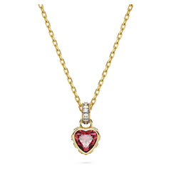 Swar*vski -Chroma pendant Heart, Pink, Gold-tone plated-5648750