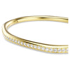 Swar*vski -Dextera bangle Octagon shape, Round cut, White, Gold-tone plated-5724580