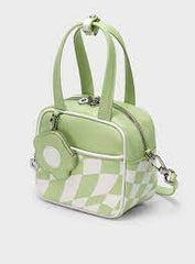 Charles & Ke*th - Minka Two-Tone Boxy Bag - Green-ON SALE