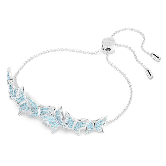 Swar*vski -Idyllia Lilia bracelet Butterfly, Blue, Rhodium plated-5662184